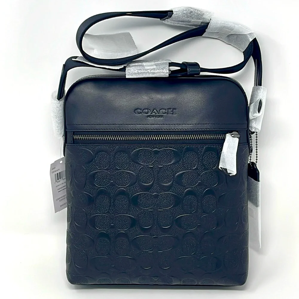 Coach Houston Flight Bag In Signature Leather - Picture 8 of 10